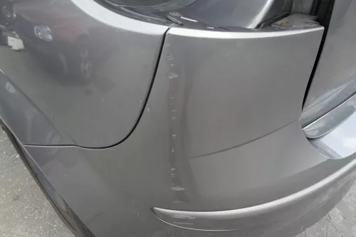 Seat Altea 5P Stoßstange hinten Heckstoßstange Stoßfänger grau LS7U (129591)