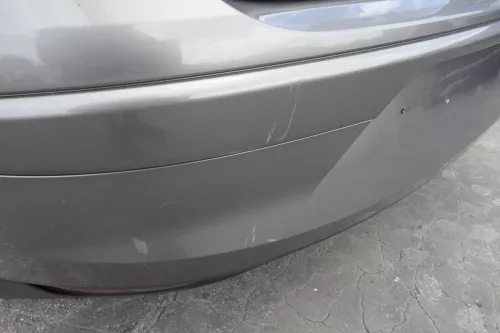 Seat Altea 5P Stoßstange hinten Heckstoßstange Stoßfänger grau LS7U (129591)