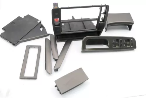 VW Passat 3B Mittelkonsole Verkleidung Aschenbecher Netz Optik Dekor 