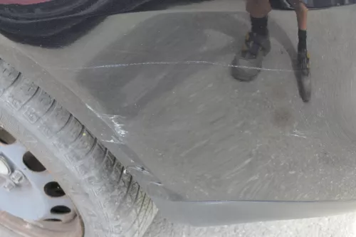 VW Touran 1T Stoßstange hinten Heckstoßstange Stoßfänger schwarz LC9Z me (129971)