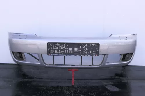 Audi A6 4B Frontstoßstange Stoßstange vorne Stoßfänger silber LY7W Facelift SWR