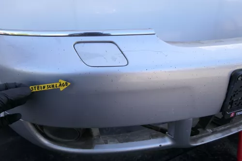 Audi A6 4B Frontstoßstange Stoßstange vorne Stoßfänger silber LY7W Facelift SWR (130044)