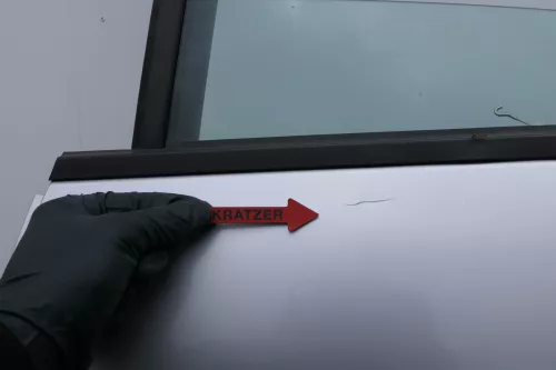 Audi A2 8Z Tür hinten links silber LY7W - mit Rahmen, Scheibe (130078A)