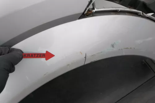 Audi A2 8Z Kotflügel vorne rechts silber LY7W - Kratzer (130083)