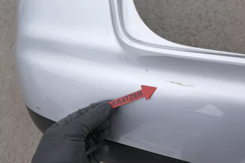 VW Touran 1T Stoßstange hinten Heckstoßstange Stoßfänger silber grau LA7W refle (130088)