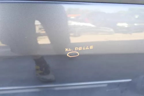 VW Touran 1T 1T3 Tür hinten rechts grau LD7X und  Scheibe Platinum grey (130147)