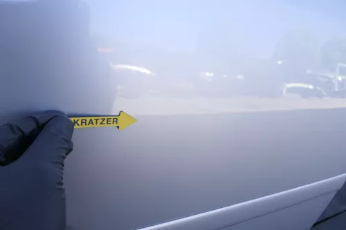 Audi A2 8Z Tür hinten rechts silber LY7W -mit Rahmen, Scheibe (130149)