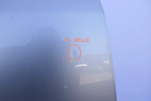 Audi A2 8Z Tür hinten rechts silber LY7W -mit Rahmen, Scheibe (130149)