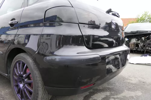 Seat Ibiza 6L Stoßstange Heckstoßstange hinten schwarz LC9Z metallic (130251)