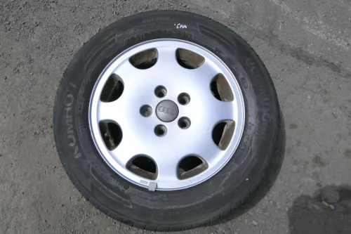 Audi A4 B5 A6 4B Alufelgen 205/60 R15 91H 6jx15H2 ET45 Reifen Felgen 5-6mm Ronal (130405)