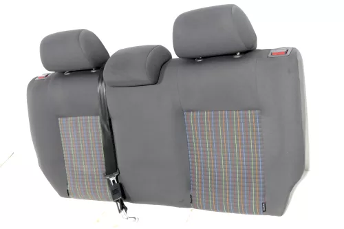 VW Polo 9N 9N3 Sitz Rückbank Lehne Sitze 3 Punkt Gurt Lehne Kopfstützen