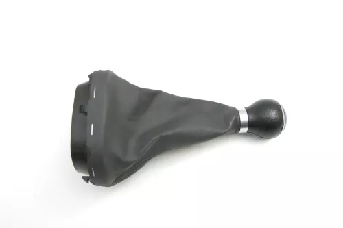 VW Golf Plus 5M Schaltknauf Schaltsack Schaltung Schaltknüppel 6-Gang Leder (130708)