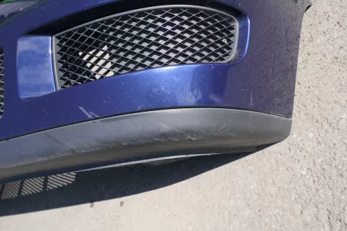 VW Polo 6N2 Stoßstange vorne Frontstoßstange Stoßfänger blau LB5N und Grill (130808)