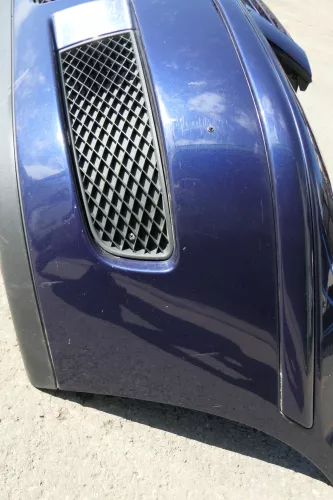 VW Polo 6N2 Stoßstange vorne Frontstoßstange Stoßfänger blau LB5N und Grill (130808)