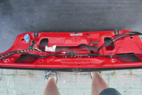 Audi A3 8L bis cBj. ca1999 Heckklappe Kofferraumklappe Klappe hinten rot LY3H la (140561)