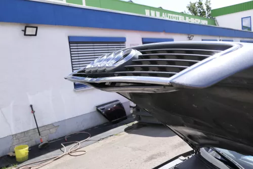 Audi A6 4B Motorhaube Klappe vorn Facelift (ab. Mitte 2002) grau LX7Z delphingra (140694)