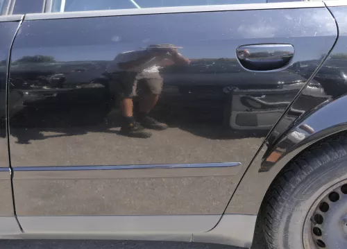 Audi A4 B6 8E nur Türblatt Tür hinten links schwarz LY9B Kombi+Limo
