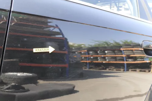 Audi A4 B7 8E Tür hinten links schwarz LY9B Kombi mit Scheibe + Rahmen (140926)