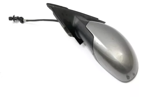 Seat Ibiza 6L mechanischer mechanis manuell Spiegel Außenspiegel links grau LS7U (141008)