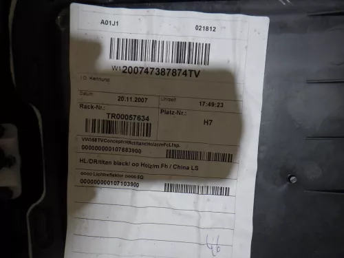 VW Touran 4x Türverkleidung Verkleidung Tür vorne +hinten links anthrazit Wurzel (141072)