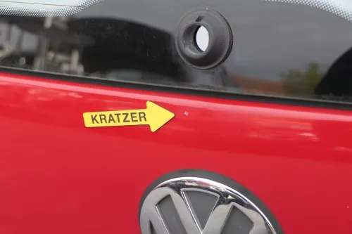 VW Lupo 6X Heckklappe hinten Klappe Kofferraumklappe Scheibe rot LY3D Scheibe (141601)