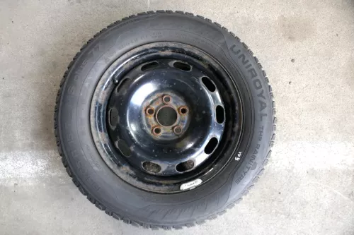 4x VW Golf 4 Bora 195/65 R15 91T Winterreifen M+S Reifen 6jx15H2 ET38 ca. 4-5mm (141774)