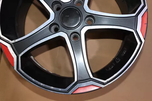 Audi A6 4B A4 B5 A3 8P Felge Alu Alufelge  KBA 47161 7jx16H2 ET46 PLW - schwarz (142434)