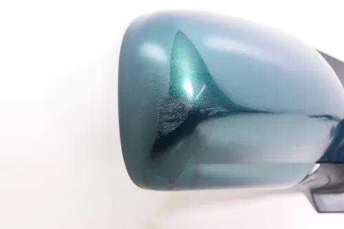 VW Polo 6N manueller mechanischer Spiegel Außenspiegel rechts Glas grün LC6P dra (143091)