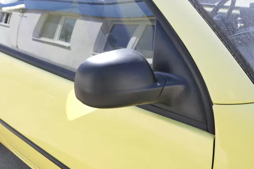 VW Lupo Arosa manueller Spiegel Außenspiegel rechts manuell schwarz matt (143099)