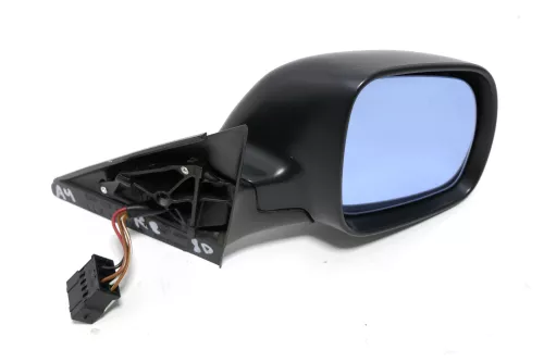 Audi A4 B5 elektrischer Spiegel Außenspiegel rechts schwarz matt unlackiert