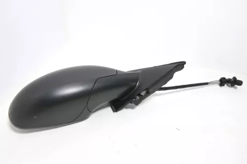 Seat Ibiza 6L mechanischer manuell Spiegel Außenspiegel rechts schwarz matt blac (143198)