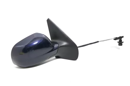 VW Golf 4 Bora manueller Spiegel vorne rechts Außenspiegel blau LC5H (143216)