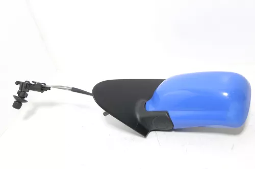 VW Polo 6N manueller manuell Spiegel Außenspiegel links Glas blau L59Q hellblau (143254)