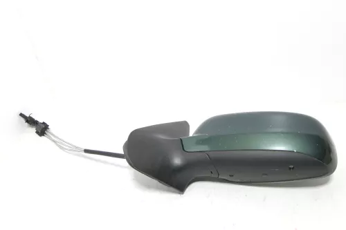 VW Golf 4 Bora manueller Spiegel vorne links Außenspiegel grün LC6M (143266)