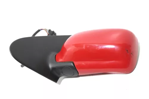 VW Polo 6N elektrischer Spiegel Außenspiegel links außen rot LP3G rot (143281)