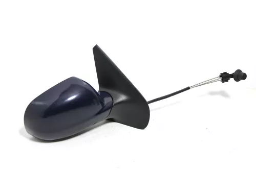 VW Golf 4 Bora manueller Spiegel vorne rechts Außenspiegel blau dunkelblau (143342)