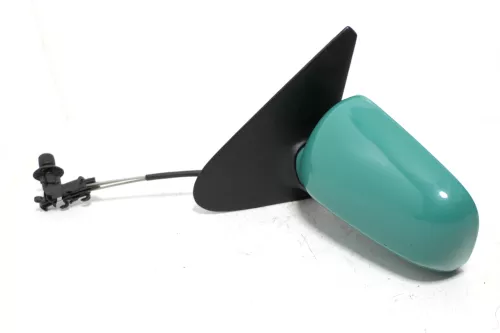 VW Polo 6N manueller manuell Spiegel Außenspiegel links grün LD6D (143350)