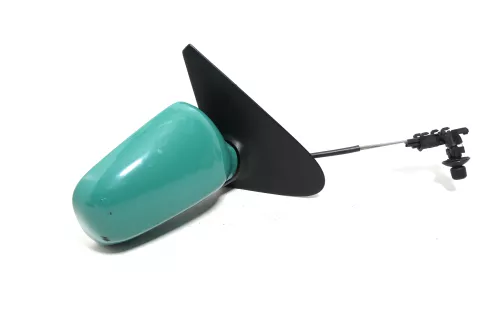 VW Polo 6N manueller manuell Spiegel Außenspiegel rechts mit Glas grün LD6D (143384)