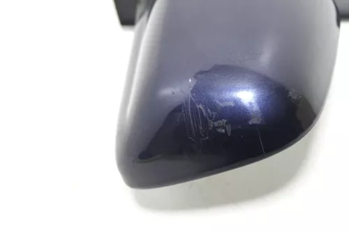 VW Polo 6N manueller manuell Spiegel Außenspiegel links mit Glas blau dunkelblau (143404)