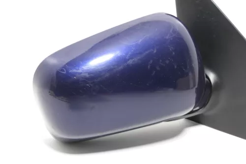 VW Polo 6N manueller manuell Spiegel Außenspiegel rechts Glas blau dunkelblau (143419)