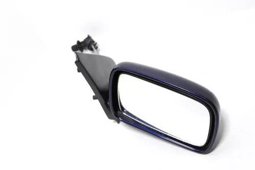 VW Polo 6N manueller manuell Spiegel Außenspiegel rechts Glas blau dunkelblau