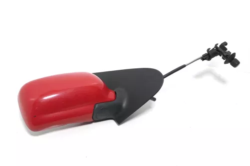 VW Polo 6N manueller manuell Spiegel Außenspiegel rechts Glas rot LP3G   143424 (143424)