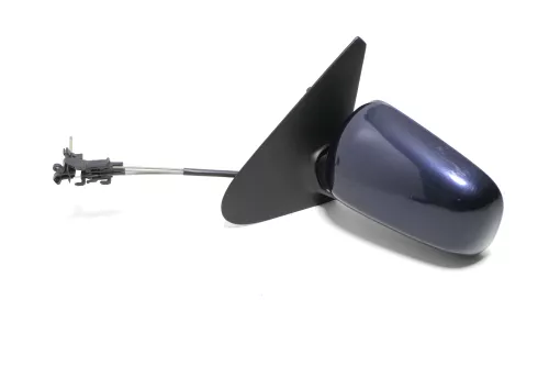 VW Polo 6N manueller manuell Spiegel Außenspiegel links blau dunkelblau (143425)