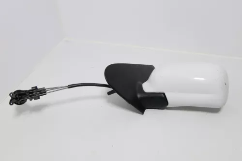 VW Polo 6N manueller manuell Spiegel Außenspiegel links mit Glas weiß LB9A Spieg (143437)