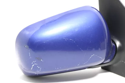 VW Polo 6N manueller manuell Spiegel Außenspiegel rechts blau LR5V & Glas (143453)