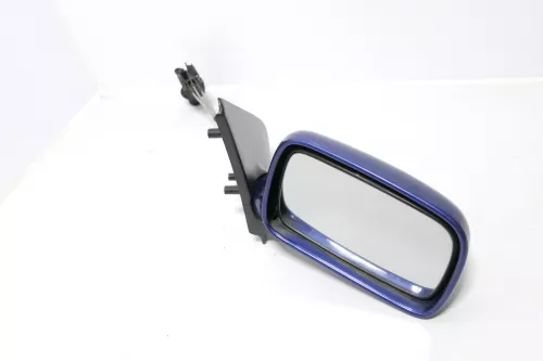 VW Polo 6N manueller manuell Spiegel Außenspiegel rechts blau LR5V & Glas