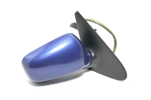 VW Polo 6N elektrischer elektrisch Spiegel Außenspiegel rechts blau LR5V + Glas (143455)