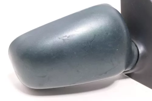 VW Polo 6N manueller manuell Spiegel Außenspiegel rechts mit Glas grün schlecht (143472)