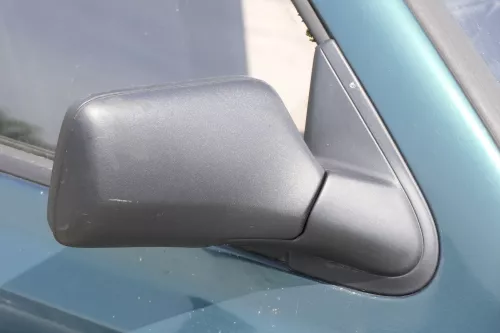 VW Golf 3 Vento mechanisc Spiegel Außenspiegel rechts Glas schwarz matt original (143479)