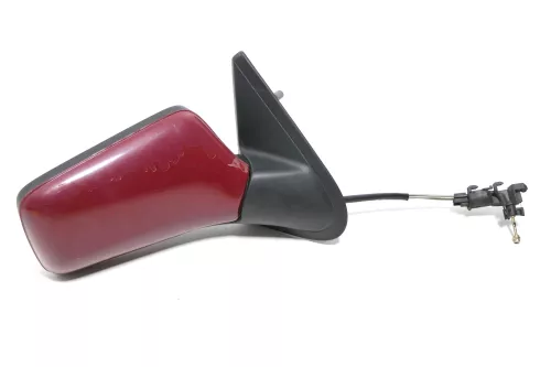 VW Golf 3 Vento manueller Spiegel Außenspiegel rechts mit Glas rot braun dunkel (143492)